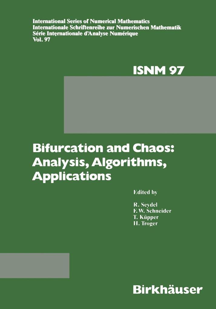Bifurcation and Chaos: Analysis Algorithms Applications