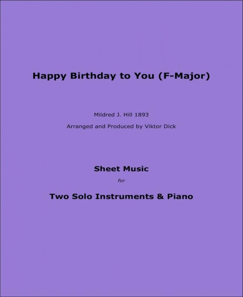Happy Birthday to You (F-Major)