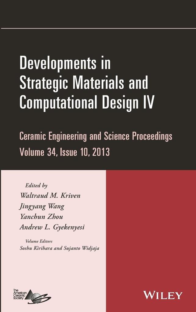 Developments in Strategic Materials and Computational  IV Volume 34 Issue 10
