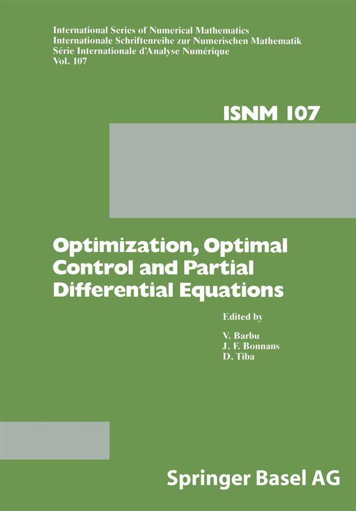 Optimization Optimal Control and Partial Differential Equations