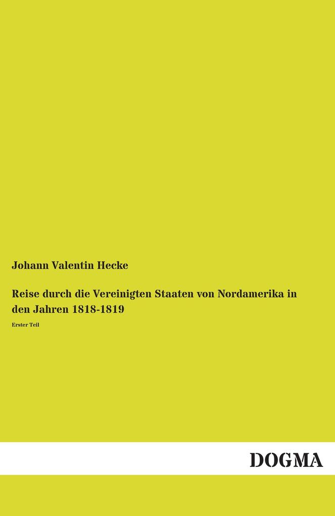 Reise durch die Vereinigten Staaten von Nordamerika in den Jahren 1818-1819