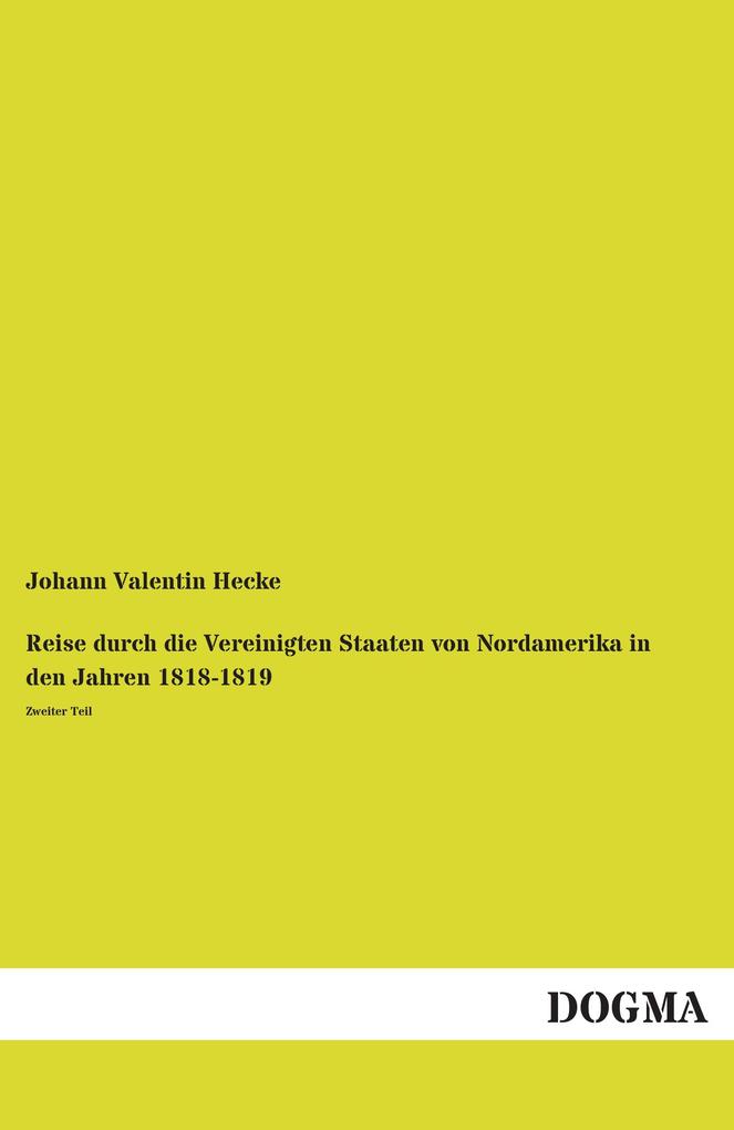 Reise durch die Vereinigten Staaten von Nordamerika in den Jahren 1818-1819
