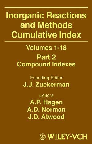 Inorganic Reactions and Methods Volumes 1 - 18 Cumulative Index Part 2