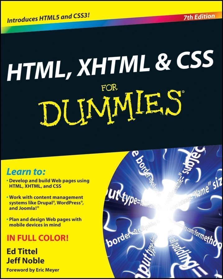 HTML XHTML and CSS For Dummies