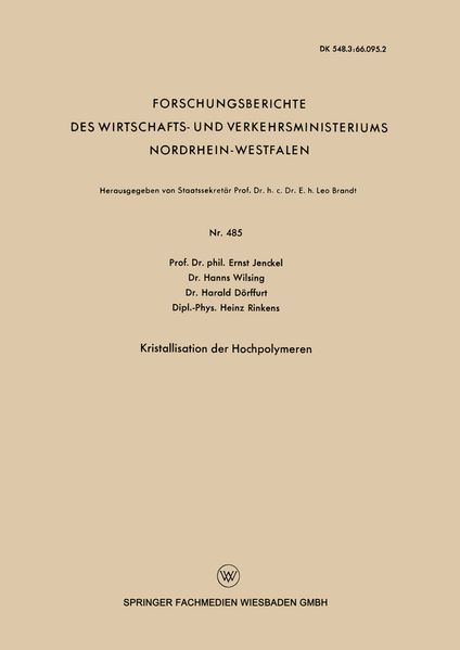 Kristallisation der Hochpolymeren