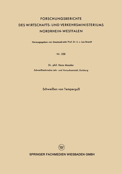 Schweißen von Temperguß