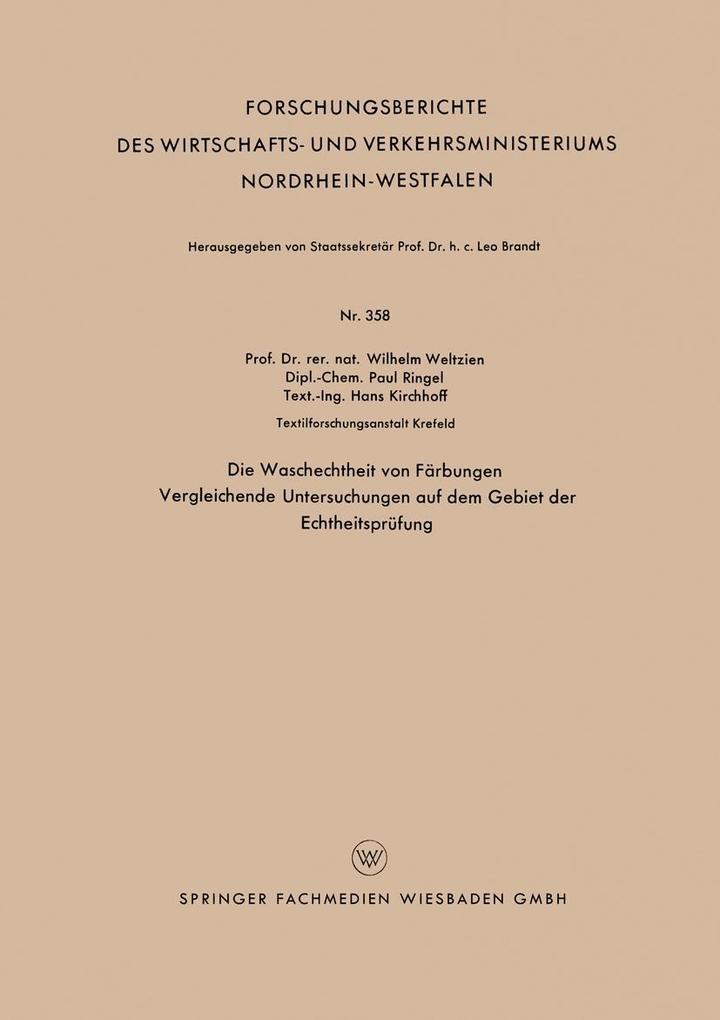 Die Waschechtheit von Färbungen