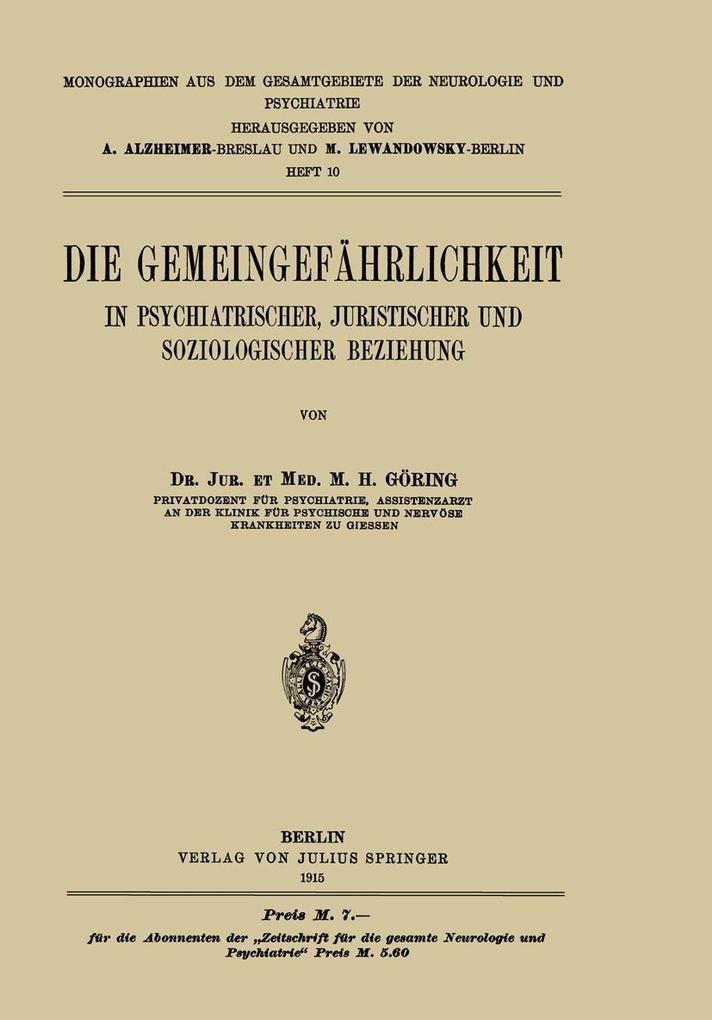 Die Gemeingefährlichkeit