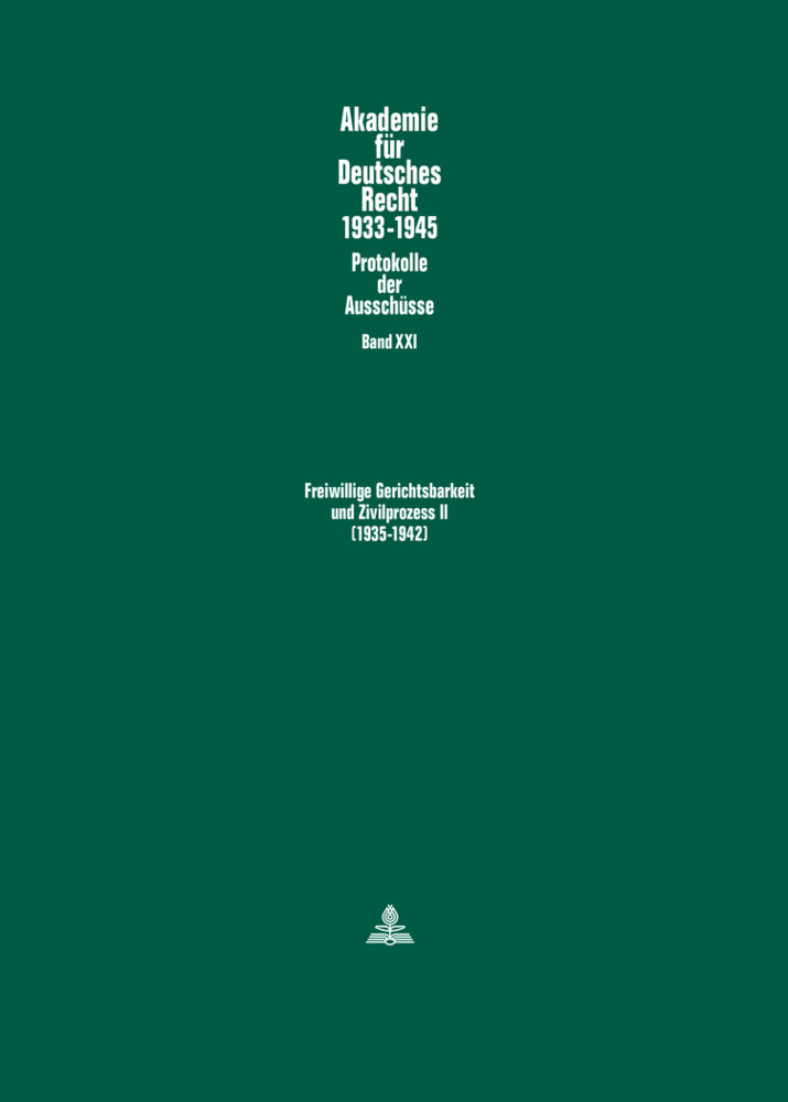 Freiwillige Gerichtsbarkeit und Zivilprozess II- (1935-1942)