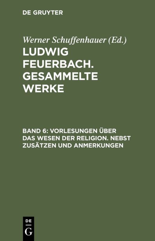 Vorlesungen über das Wesen der Religion - Ludwig Feuerbach
