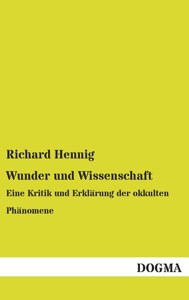 Wunder und Wissenschaft