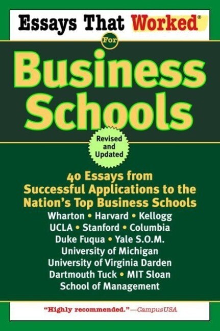 Essays That Worked for Business Schools (Revised) als eBook Download von Boykin Curry, Brian Kasbar - Boykin Curry, Brian Kasbar