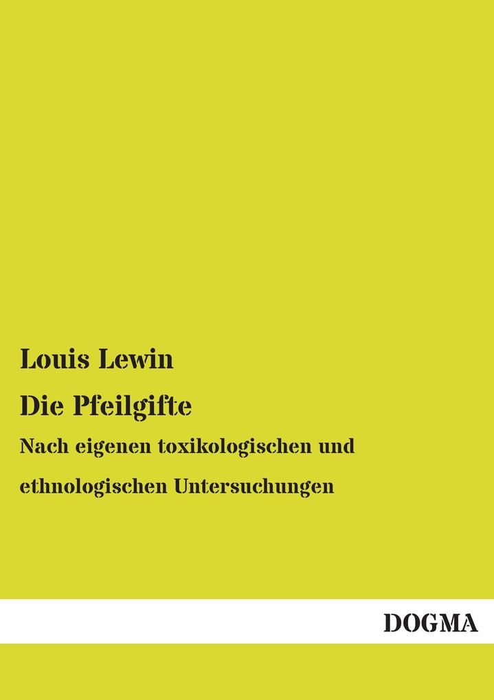 Die Pfeilgifte