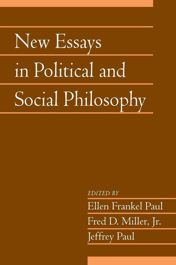 New Essays in Political and Social Philosophy: Volume 29 Part 1