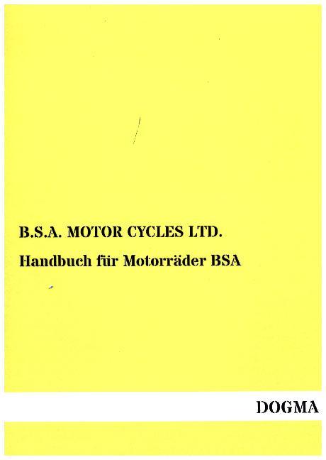 Handbuch für Motorräder BSA