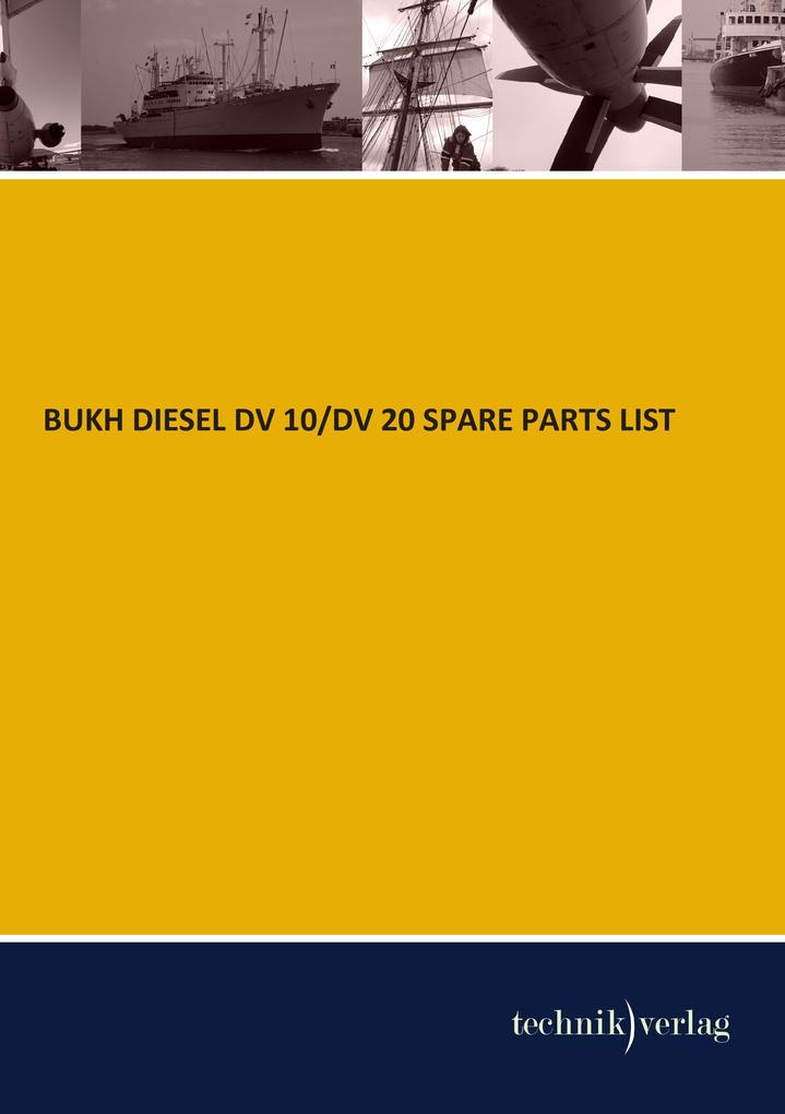 BUKH DIESEL DV 10/DV 20 SPARE PARTS LIST