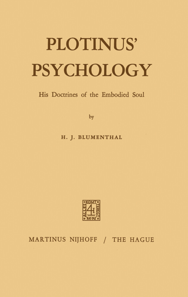 Plotinus Psychology - H. J. Blumenthal