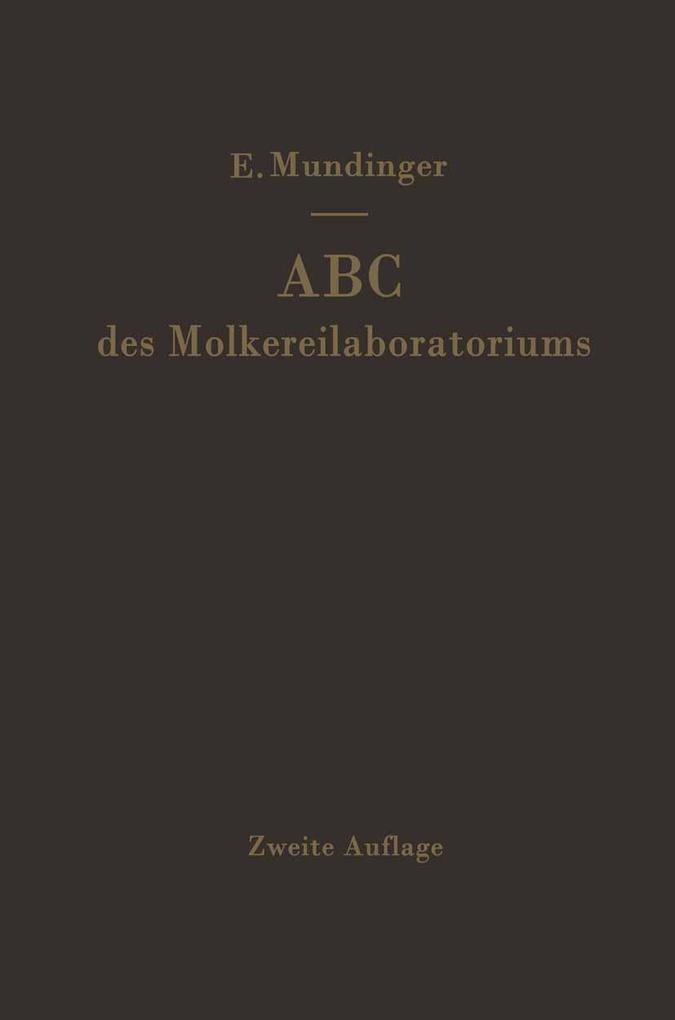 ABC des Molkereilaboratoriums
