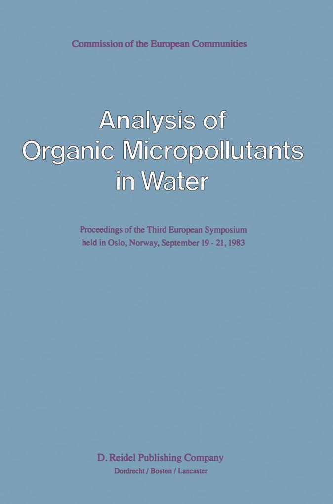 Analysis of Organic Micropollutants in Water