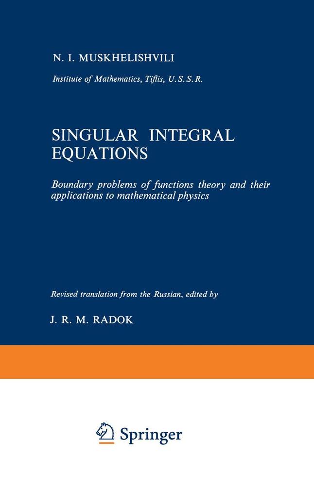 Singular Integral Equations