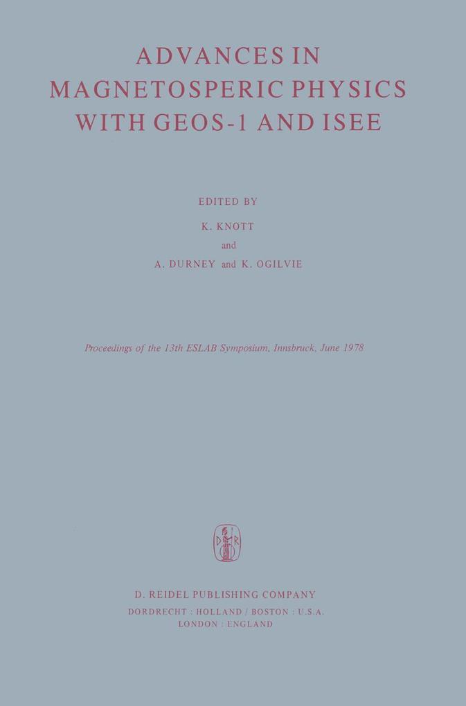 Advances in Magnetospheric Physics with GEOS-1 and ISEE