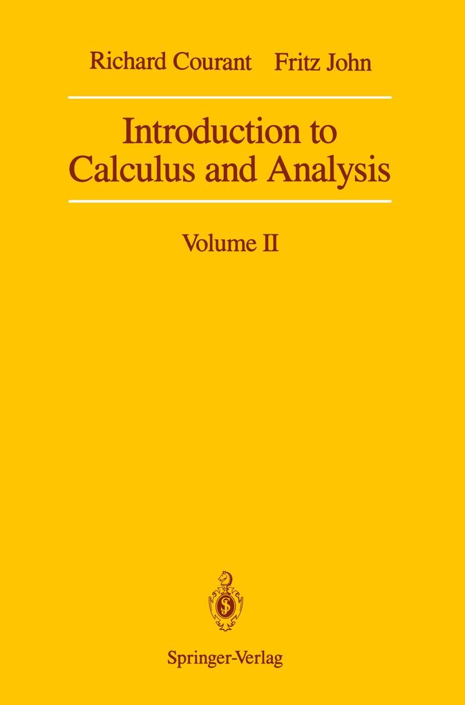 Introduction to Calculus and Analysis