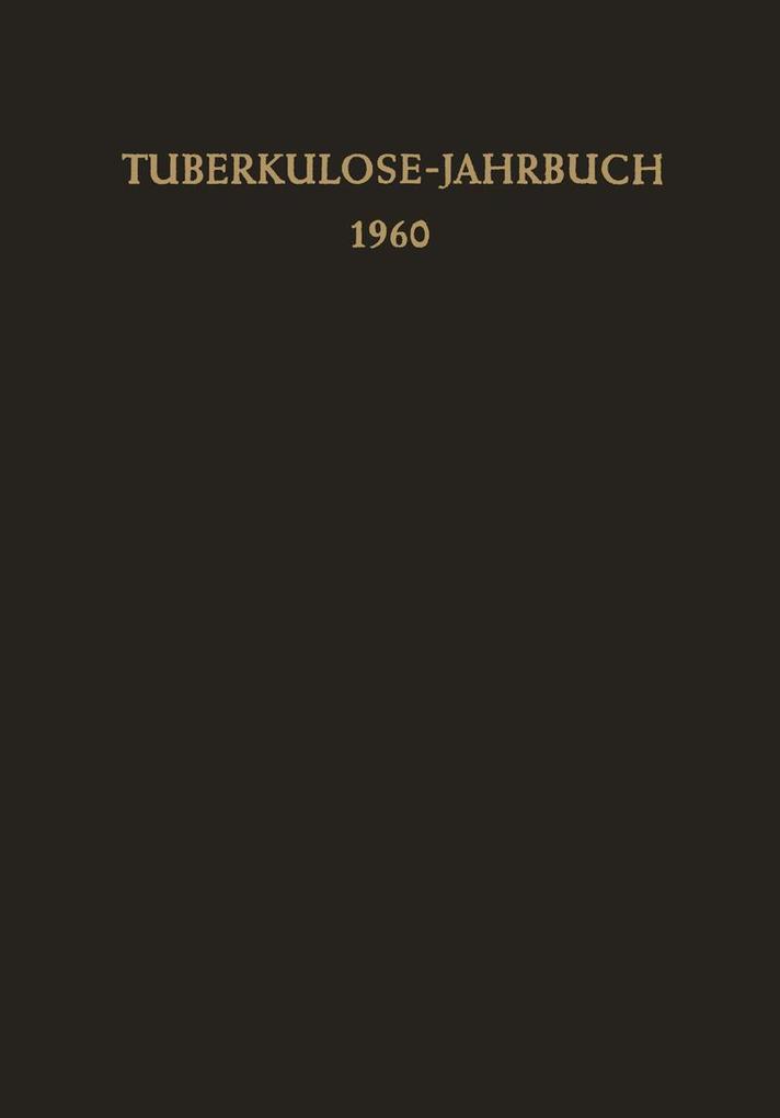 Tuberkulose-Jahrbuch 1960