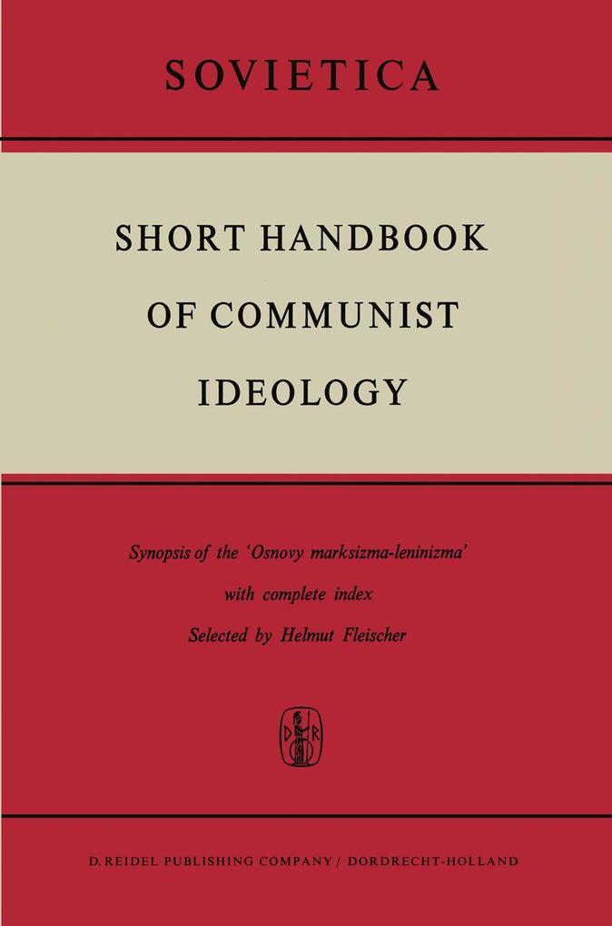 Short Handbook of Communist Ideology