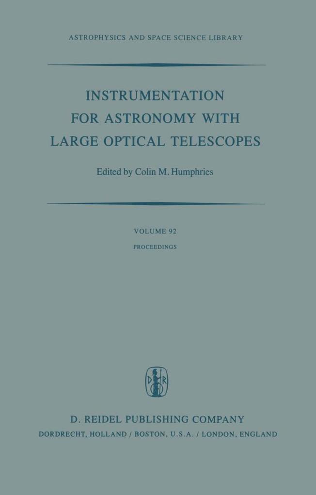 Instrumentation for Astronomy with Large Optical Telescopes