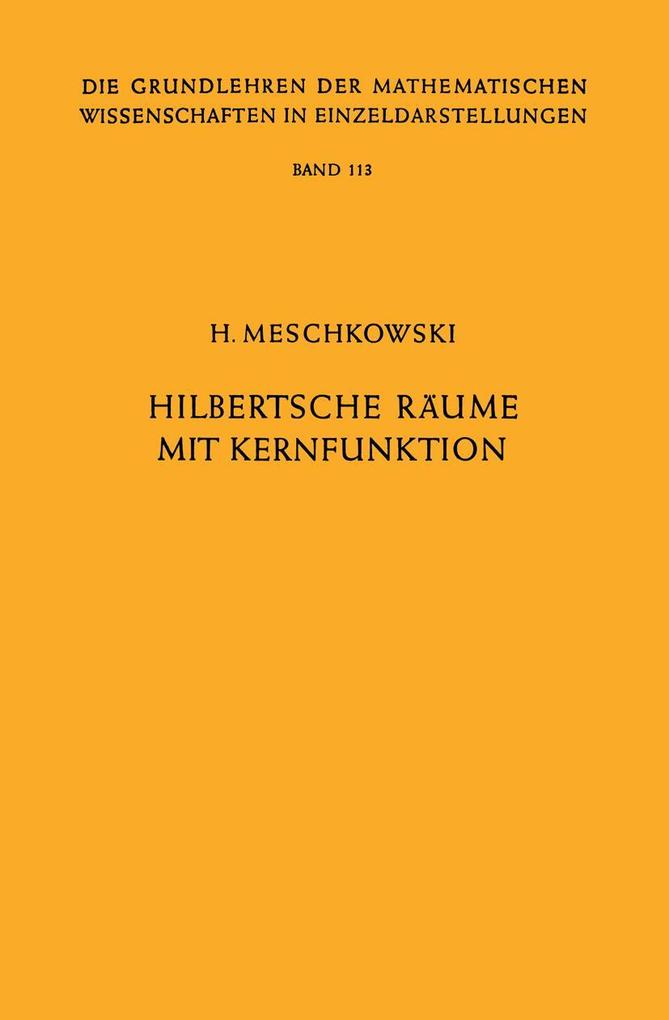 Hilbertsche Räume mit Kernfunktion