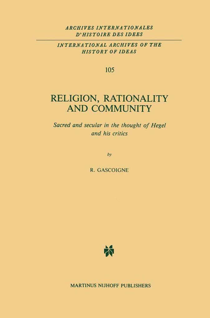 Religion Rationality and Community