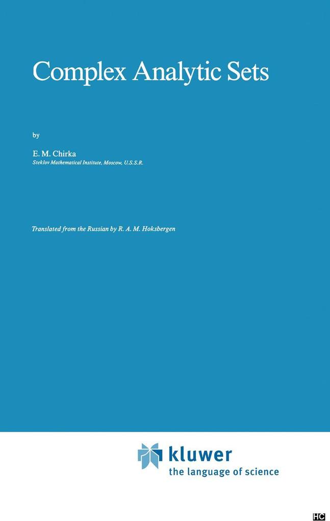 Complex Analytic Sets