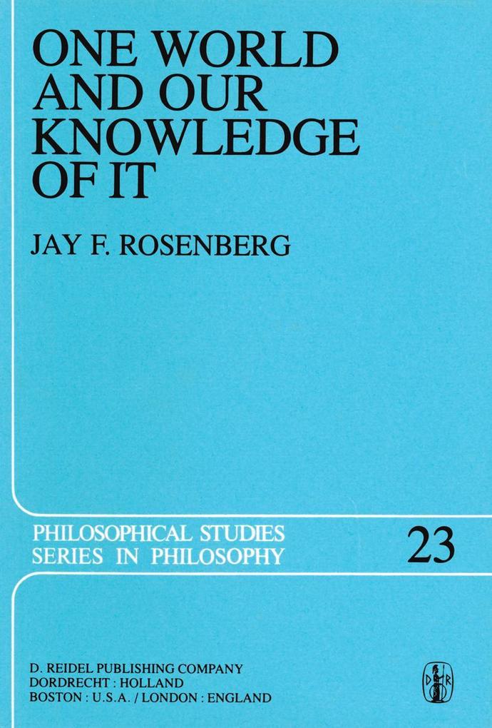 One World and Our Knowledge of It