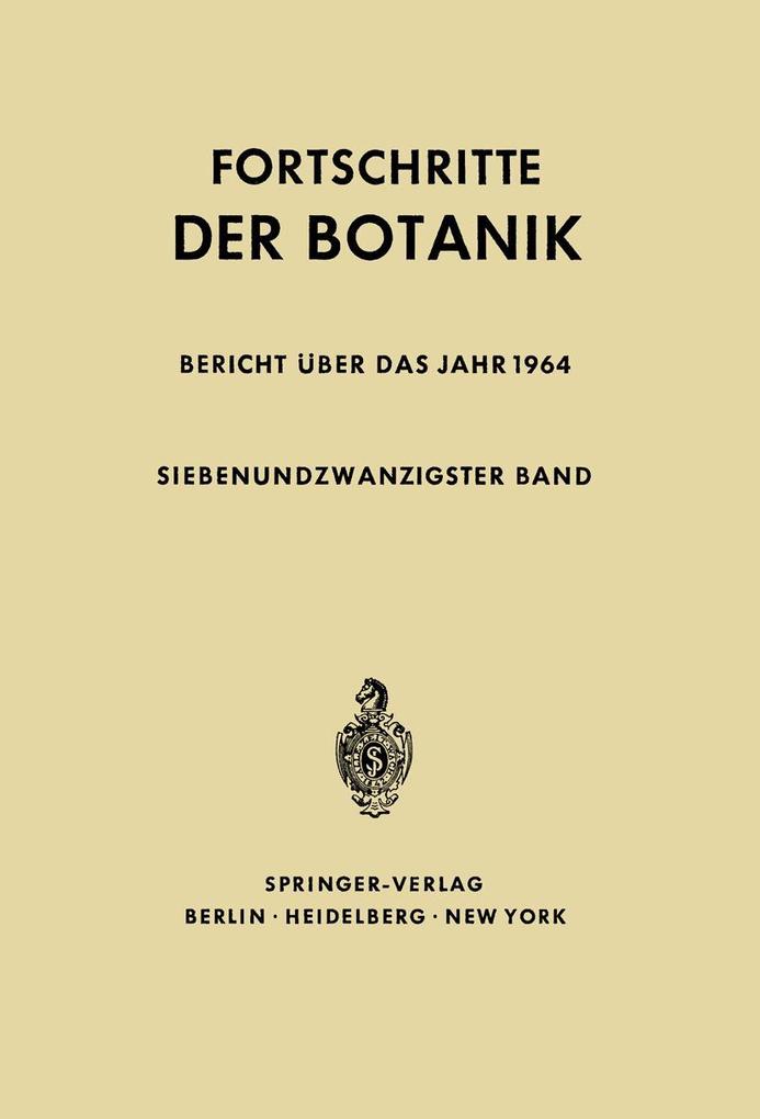 Fortschritte der Botanik