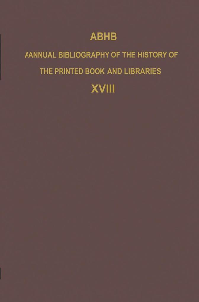 ABHB Annual Bibliography of the History of the Printed Book and Libraries