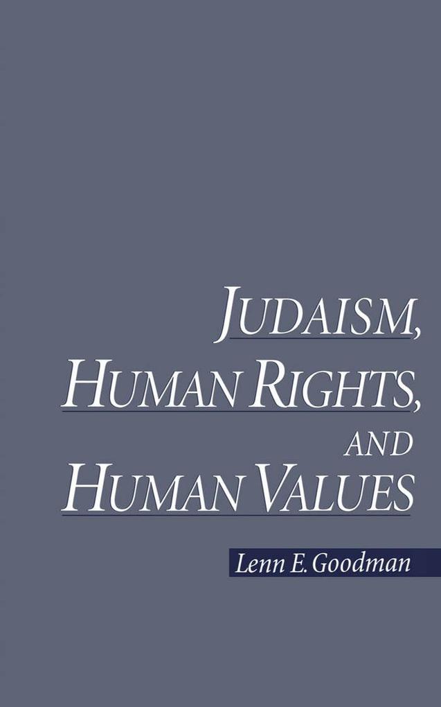 Judaism Human Rights and Human Values