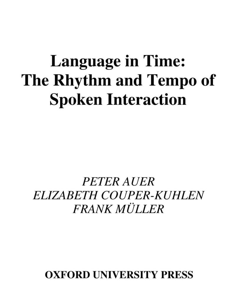 Language in Time