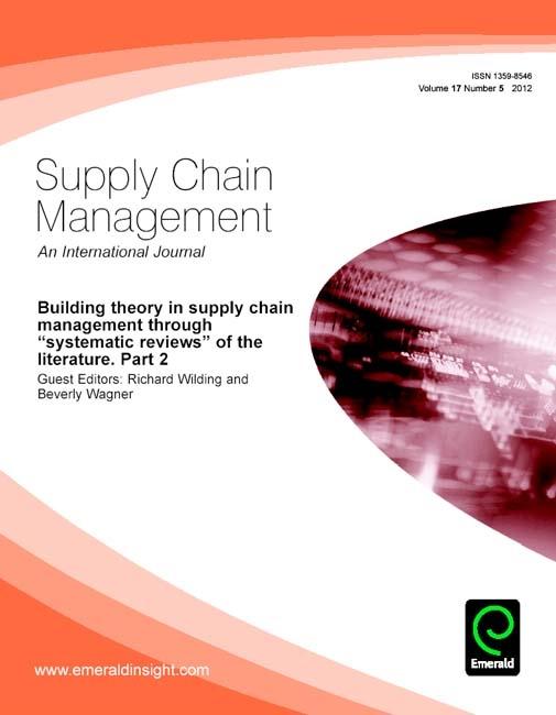 Building theory in supply chain management through &quote;systematic reviews&quote; of the literature. Part 2