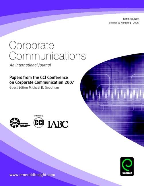 Papers from the CCI Conference on Corporate Communication 2007