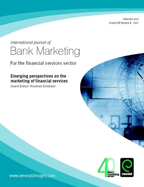 Emerging perspectives on the marketing of financial services