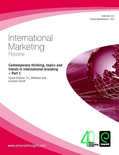 Contemporary thinking topics and trends in international branding - Part 1