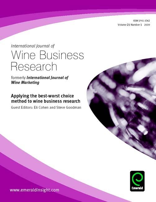 Applying the Best Worst Choice Method to Wine Business Research