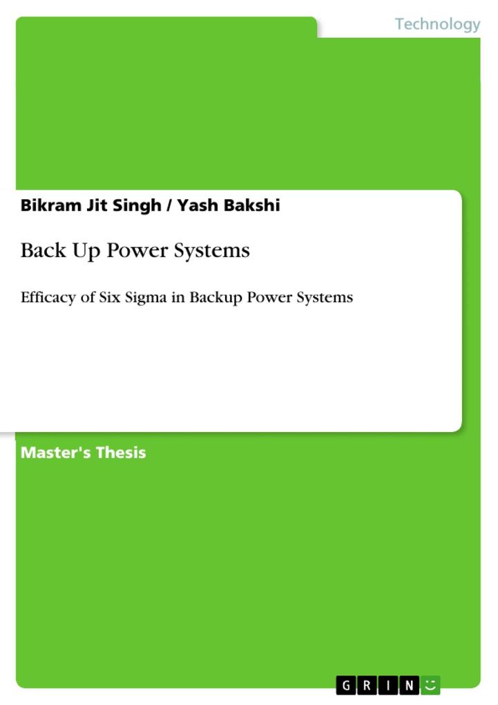 Back Up Power Systems