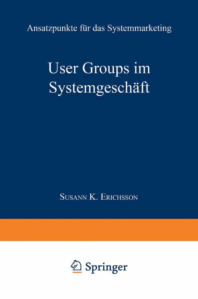 User Groups im Systemgeschäft