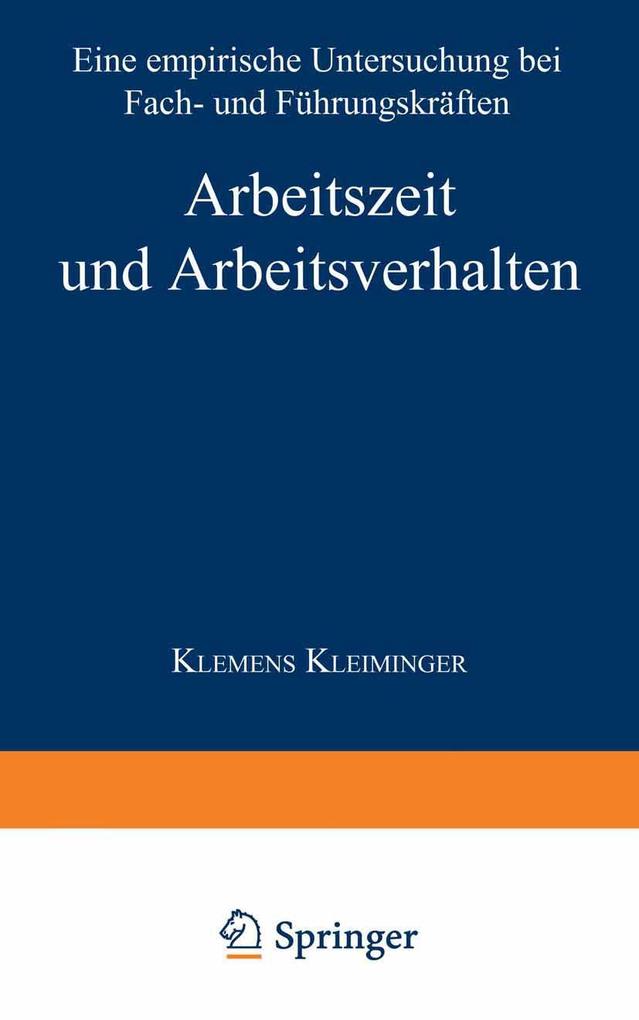Arbeitszeit und Arbeitsverhalten