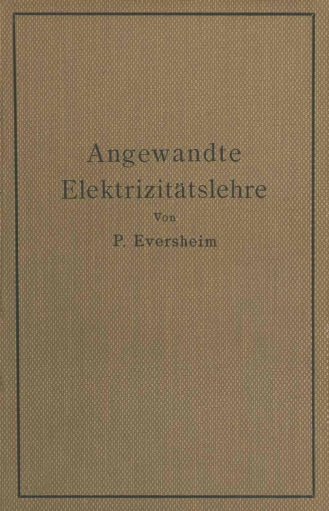 Angewandte Elektrizitätslehre