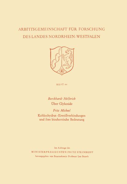 Über Glykoside. Kohlenhydrat-Eiweißverbindungen und ihre biochemische Bedeutung