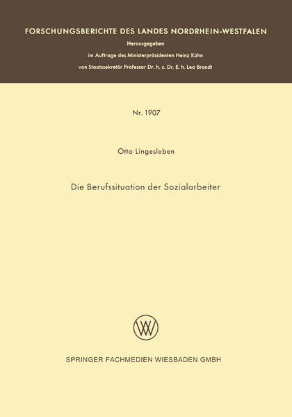 Die Berufssituation der Sozialarbeiter