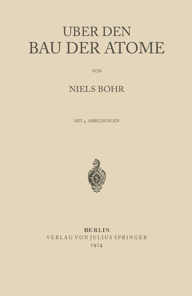Über den Bau der Atome