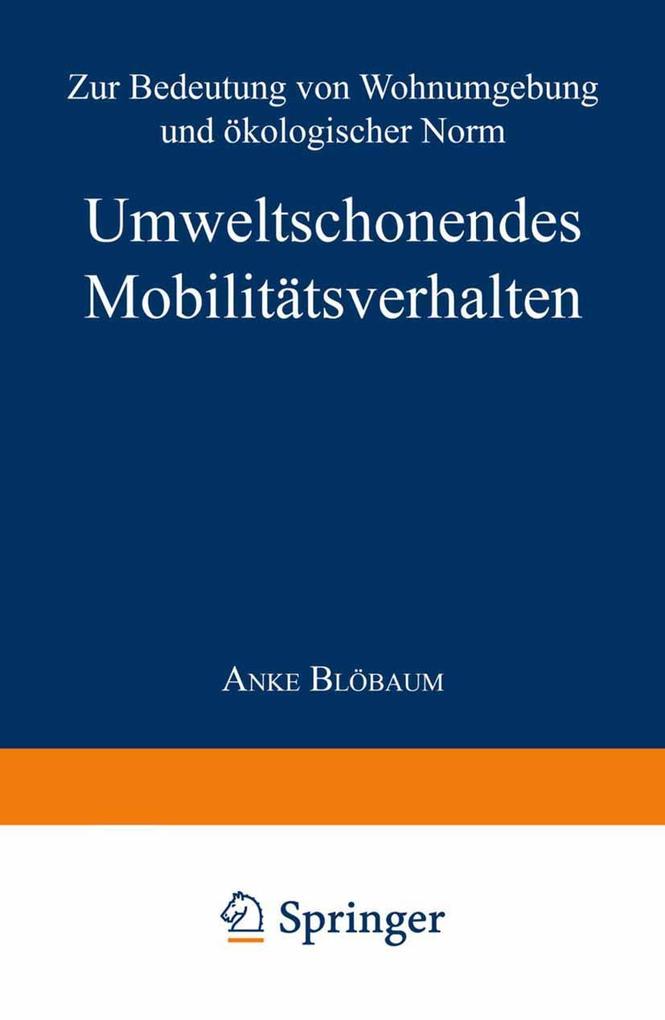 Umweltschonendes Mobilitätsverhalten